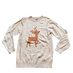 Girlhood by Little Stocking Co Reindeer Sweater Sz 12